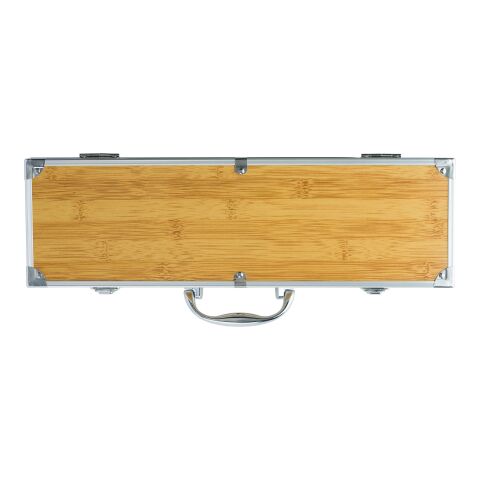 Bamboo barbecue set Brun | Inget reklamtryck | Inte tillgängligt | Inte tillgängligt