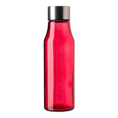 Flaska av glas och rostfritt stal (500 ml) &#039;Andrei&#039; Röd | Inget reklamtryck | Inte tillgängligt | Inte tillgängligt