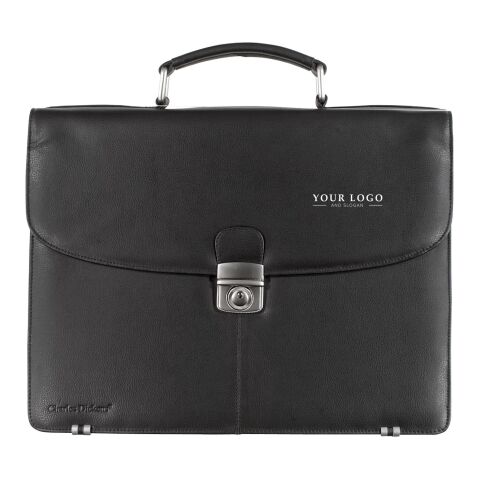 Charles Dickens® laptop portfölj i skinn Svart | Inget reklamtryck | Inte tillgängligt | Inte tillgängligt