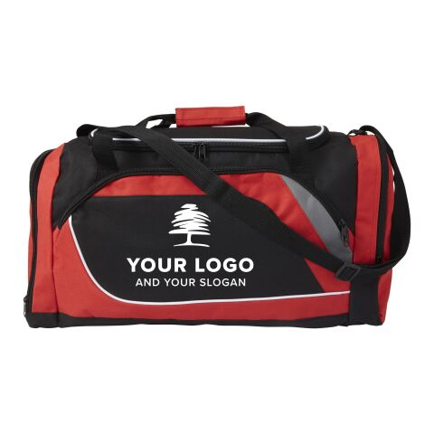 Sportbag med huvudfack samt två sidofack, polyester (600D) Svart | Inget reklamtryck | Inte tillgängligt | Inte tillgängligt