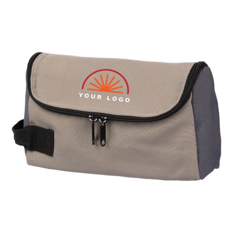 Polyester (600D) toiletry bag Niklas brun | Inget reklamtryck | Inte tillgängligt | Inte tillgängligt