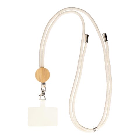 Cotton drawstring phone lanyard Lucia