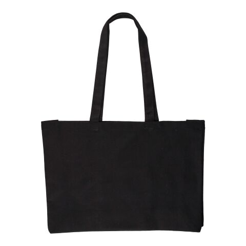 Oeko-Tex cotton (280 gsm) shopping bag Hugh Svart | Inget reklamtryck | Inte tillgängligt | Inte tillgängligt