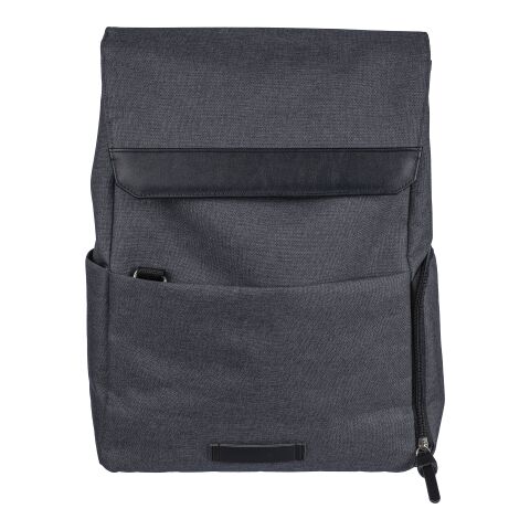 600D polyester canvas 15 inch laptop backpack Dennis Svart | Inget reklamtryck | Inte tillgängligt | Inte tillgängligt