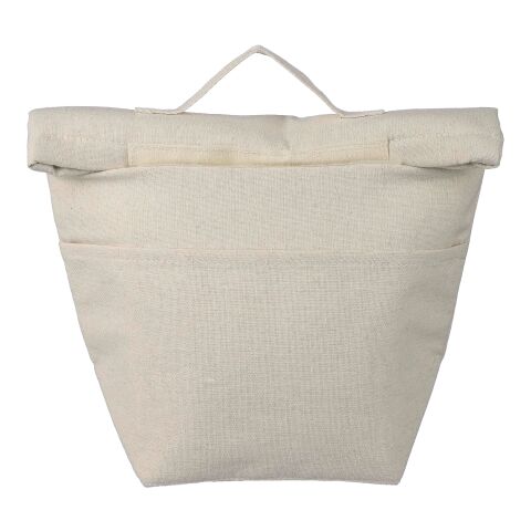 Recycled cotton (220 gsm) rolltop cooler bag Faith beige | Inget reklamtryck | Inte tillgängligt | Inte tillgängligt
