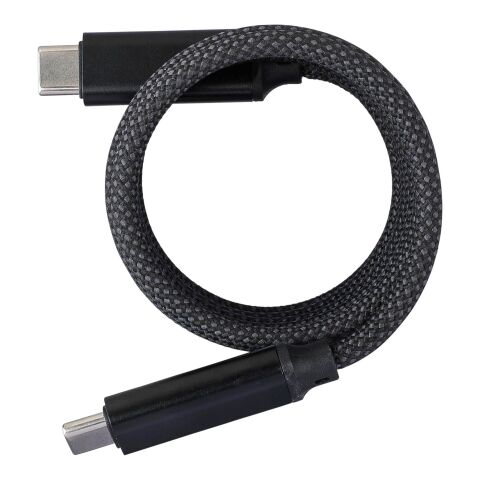 Nylon charging cable Janet Svart | Inget reklamtryck | Inte tillgängligt | Inte tillgängligt