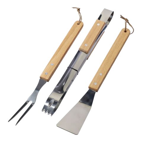 Stainless steel barbecue set Kaitlyn Brun | Inget reklamtryck | Inte tillgängligt | Inte tillgängligt