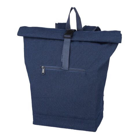 Recycled polycotton (330 gsm) rolltop backpack Thaddeus