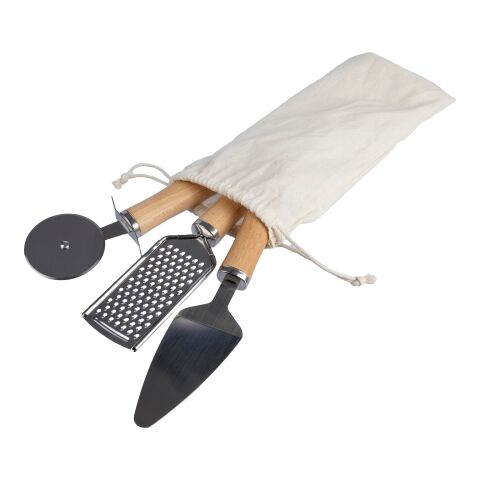 Metal and wooden kitchen tool set Sylvan