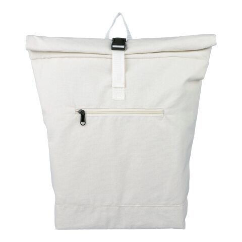 Recycled polycotton (330 gsm) rolltop backpack Thaddeus beige | Inget reklamtryck | Inte tillgängligt | Inte tillgängligt
