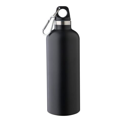 Recycled stainless steel double walled bottle (500 ml) Lysandra Svart | Inget reklamtryck | Inte tillgängligt | Inte tillgängligt