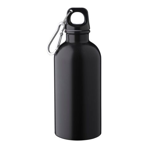 Recycled stainless steel single walled bottle (400 ml) Sable Svart | Inget reklamtryck | Inte tillgängligt | Inte tillgängligt