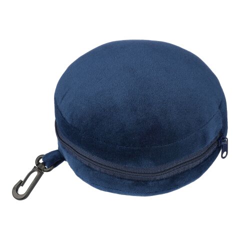 Polytester travel pillow Leontine Blå | Inget reklamtryck | Inte tillgängligt | Inte tillgängligt