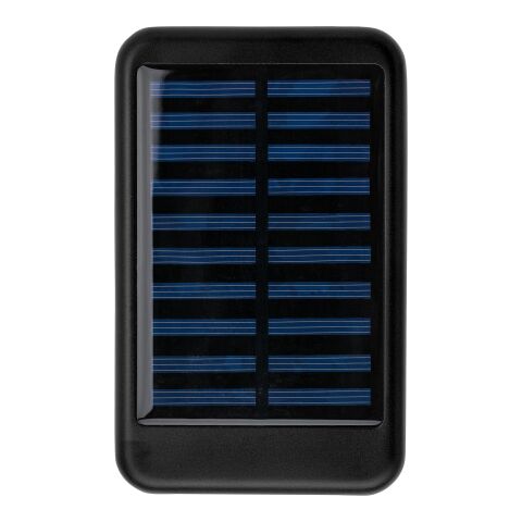 Aluminium solar power bank Tycho Svart