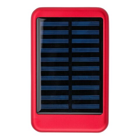 Aluminium solar power bank Tycho Röd | Inget reklamtryck | Inte tillgängligt | Inte tillgängligt