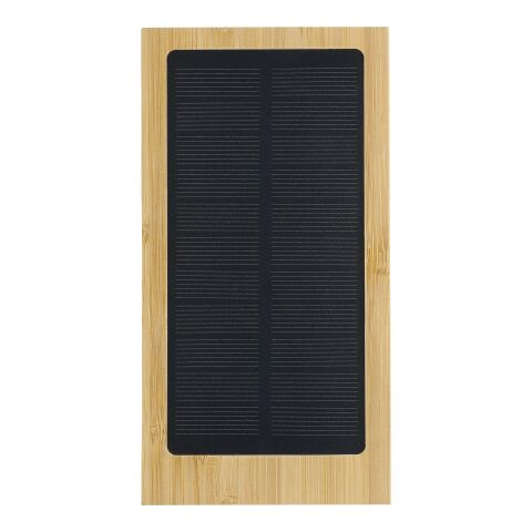 Bamboo solar power bank Elz Brun | Inget reklamtryck | Inte tillgängligt | Inte tillgängligt