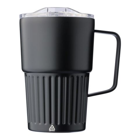 Recycled stainless steel double-walled travel mug (450 ml) Calo