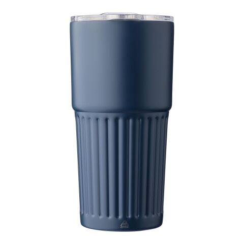 Recycled stainless steel double-walled drinking mug (500 ml) Kael Blå | Inget reklamtryck | Inte tillgängligt | Inte tillgängligt