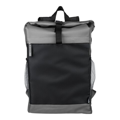 rPET polyester (600D) roll-top backpack Yani Grå | Inget reklamtryck | Inte tillgängligt | Inte tillgängligt
