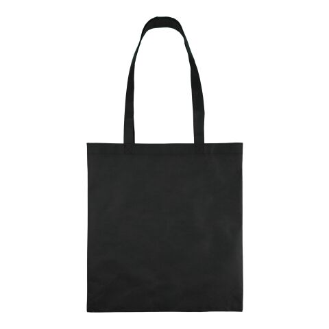 Recycled nonwoven (80 gsm) shopping bag Vian Svart | Inget reklamtryck | Inte tillgängligt | Inte tillgängligt