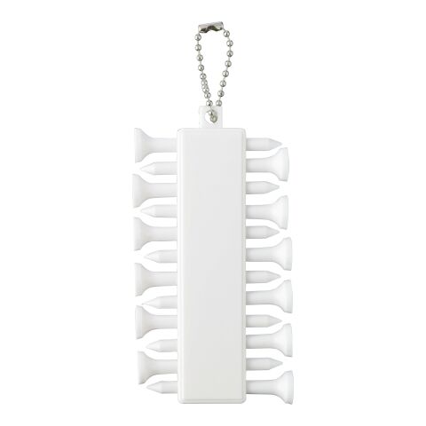 Recycled ABS golf tee set Aveline Vit | Inget reklamtryck | Inte tillgängligt | Inte tillgängligt
