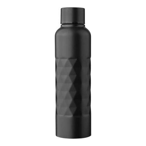 Recycled stainless steel single-walled drinking bottle (800 ml) Talin Svart
