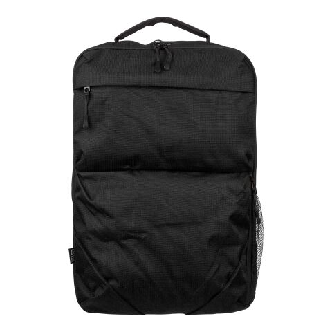 rPET (300D) polyester Ocean Bound backpack Tova Svart | Inget reklamtryck
