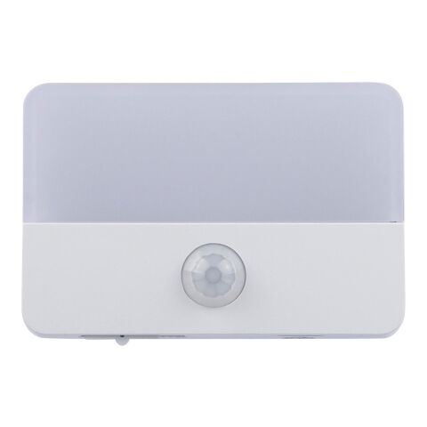 Recycled ABS rechargeable sensor light Ari Vit | Inget reklamtryck