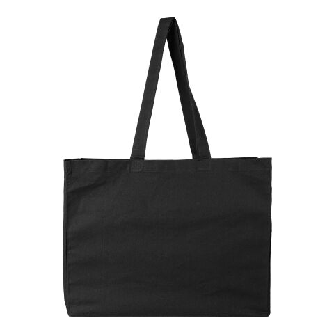 Oeko-Tex® cotton (180 gsm) shopping bag Malina Svart | Inget reklamtryck
