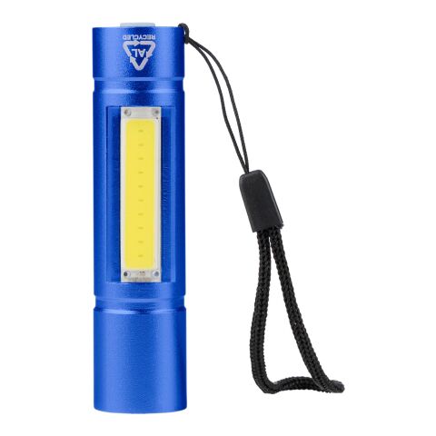 Recycled aluminium COB flashlight Sami Koboltblå
