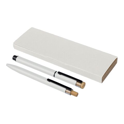 Recycled aluminium lacquered pen set Ilaria Vit