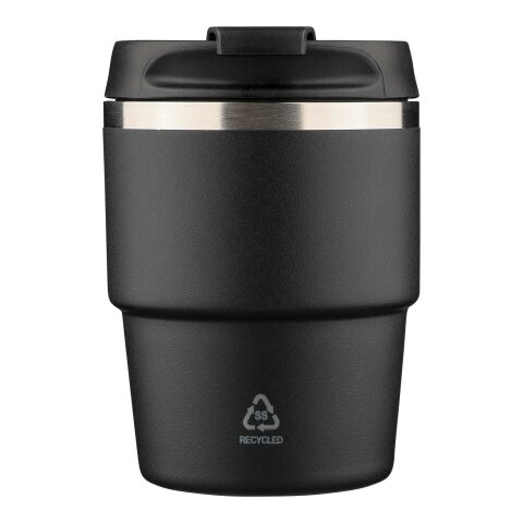Recycled stainless steel double-walled mug (175 ml) Oli Svart