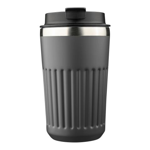 Recycled stainless steel travel mug (400 ml) Chiara Grå