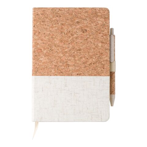Cork and linen notebook and wheatstraw ballpen Kenzo Brun | Inget reklamtryck | Inte tillgängligt | Inte tillgängligt