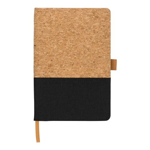 Cork and cotton notebook Trevor Svart | Inget reklamtryck | Inte tillgängligt | Inte tillgängligt