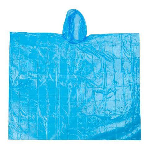 Regnponcho i PVC Ljusblå