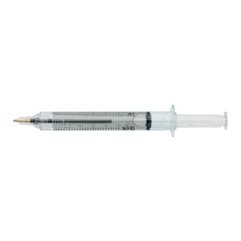 Recycled ABS syringe shaped ballpen Dr. David Transparent