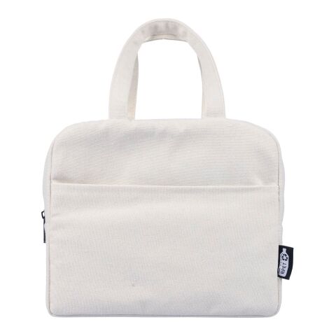 Recycled polycotton (330 gsm) cooler bag Elowen beige