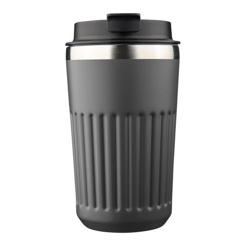 Recycled stainless steel travel mug (400 ml) Chiara Grå