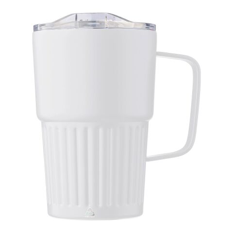 Recycled stainless steel double-walled travel mug (450 ml) Calo