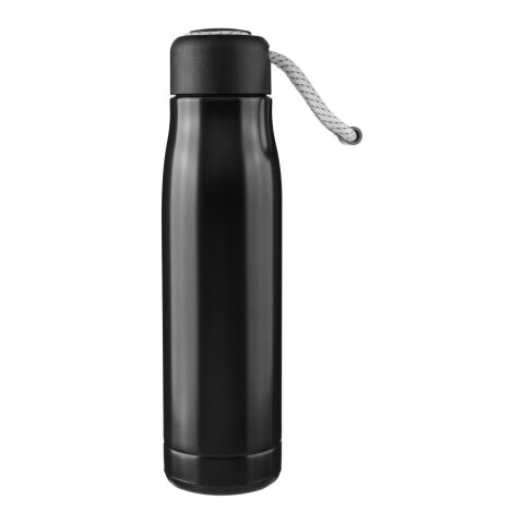 Recycled stainless steel double-walled drinking bottle (500 ml) Solene Svart