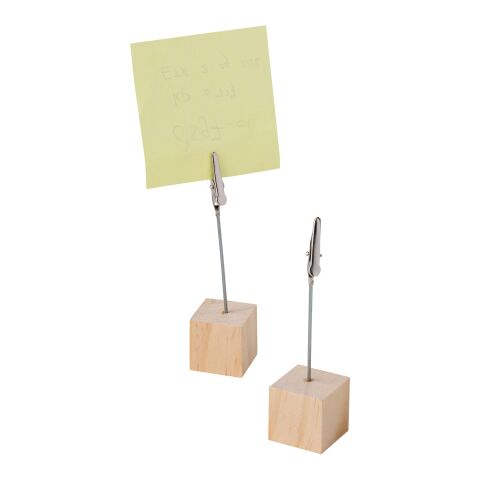 Wooden clip holder Malia Brun | Inget reklamtryck | Inte tillgängligt | Inte tillgängligt