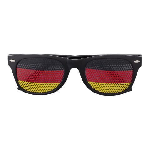 Solglasögon av plexiglas med nationsflagga Svart/Röd