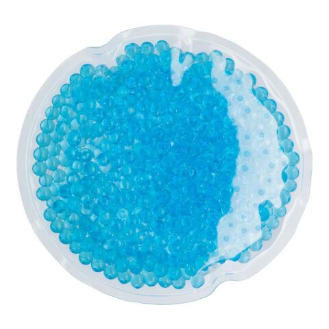 Rund värme-/Kylklamp med färgade vattenpärlor Ljusblå | Inget reklamtryck | Inte tillgängligt | Inte tillgängligt