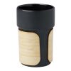 Fika 340 ml mugg med bambugrepp Svart