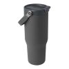 Bronx 900 ml vakuumisolerad termos av koppar och RCS-certifierat återvunnet rostfritt stål med ett lock med dubbla funktioner  Grå