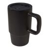 Carter 450 ml keramisk mugg med plastlock Svart
