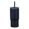 Westin 540 ml RCS-mugg i återvunnet material med dubbelvägg och isolering samt sugrör Marinblå