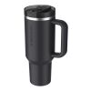 Stanley Quencher® ProTour 1180 ml isolerad mugg i återvunnet rostfritt stål med flip-sugrör  Svart