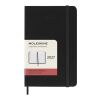 Moleskine inbunden 12-månaders daglig fickplanerare Standard | Svart | Inget reklamtryck | Inte tillgängligt | Inte tillgängligt